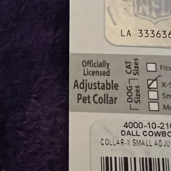 BRAND NEW OFFICIALLY LICENSED NFL DALLAS COWBOYS EXTRA SMALL PET COLLAR CTM7 - Picture 6 of 6